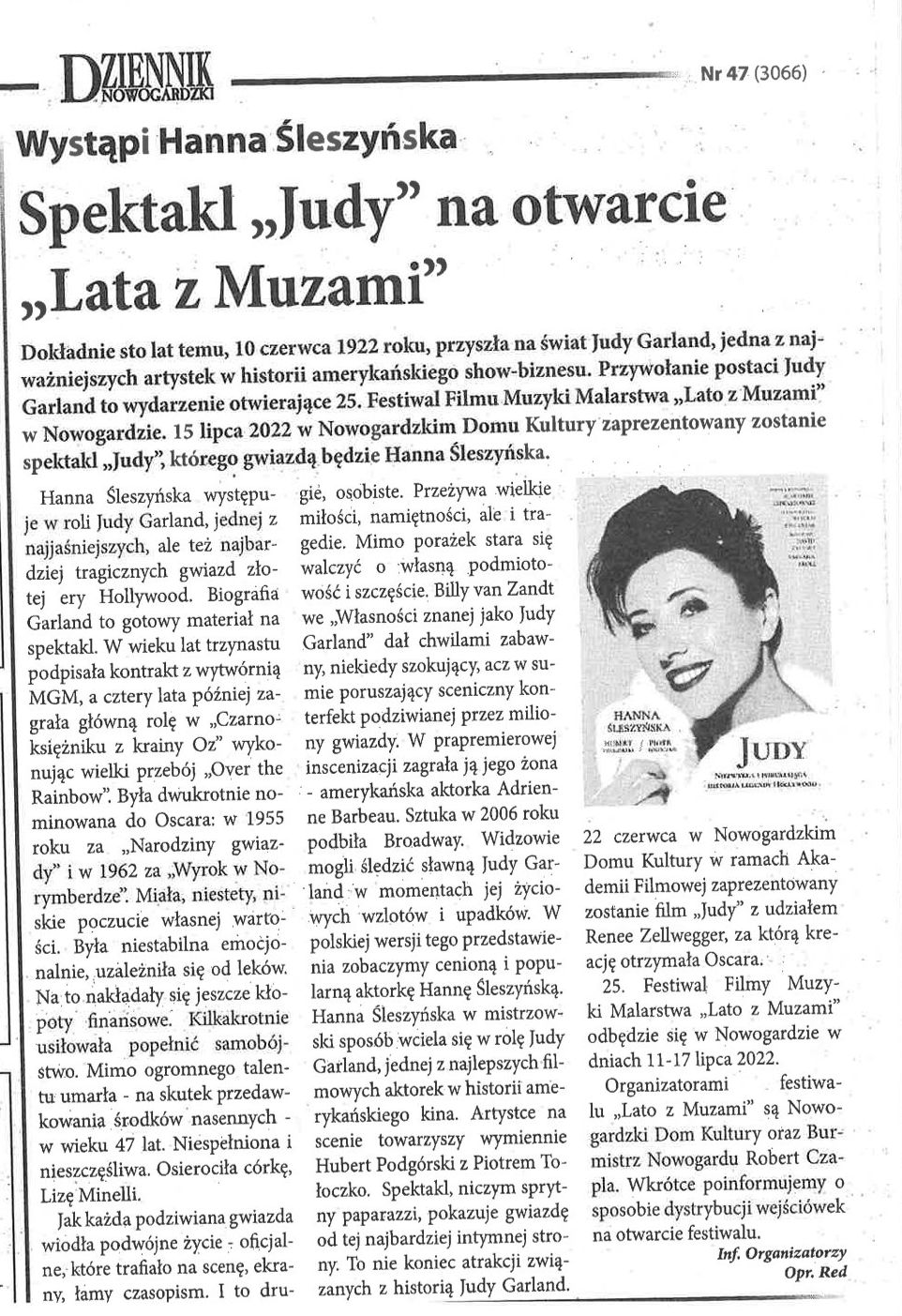 Dziennik Nowogardzki - Spektakt Judy