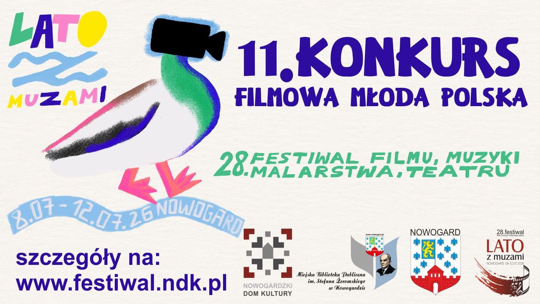 28. Festiwal “LATO Z MUZAMI” w Nowogardzie: zgłoś film do 11. edycji Konkursu Filmowa Młoda Polska. Rusza nabór